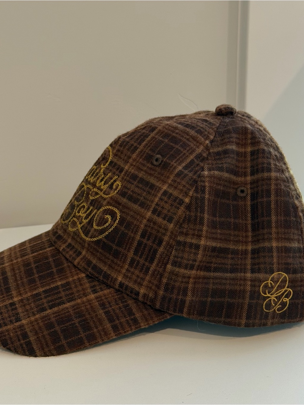 Dairy Boy Wool-Flannel Autograph Baseball Hat Brown Tonal Embroidered Script - Picture 2 of 7